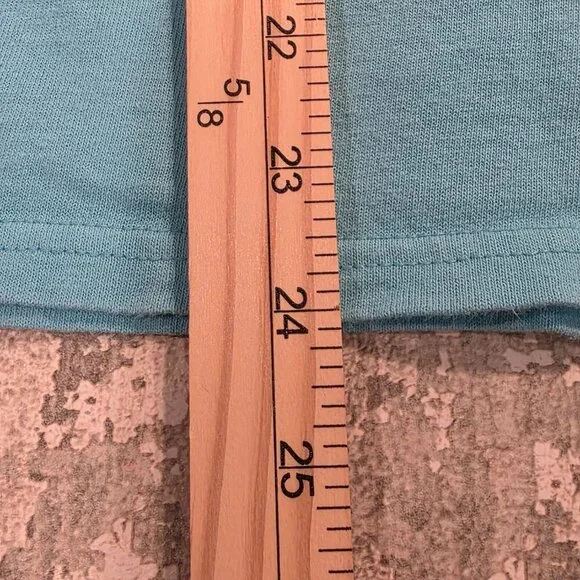 Simply Southern "Flip Flops and Dunes" Blue Short Sleeve Tee Shirt Size Small - Picture 7 of 7